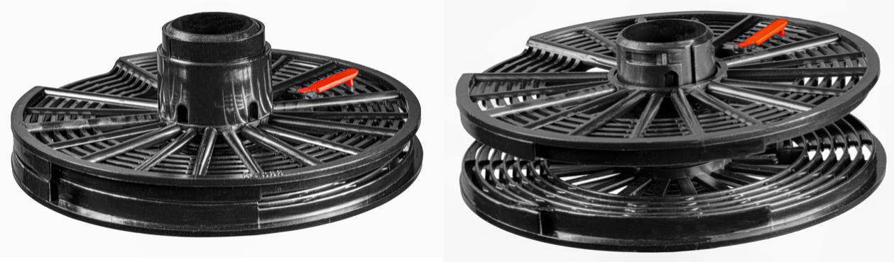 Links: Spule #2518 (Minox) Rechts: Spule #2519 (APS)